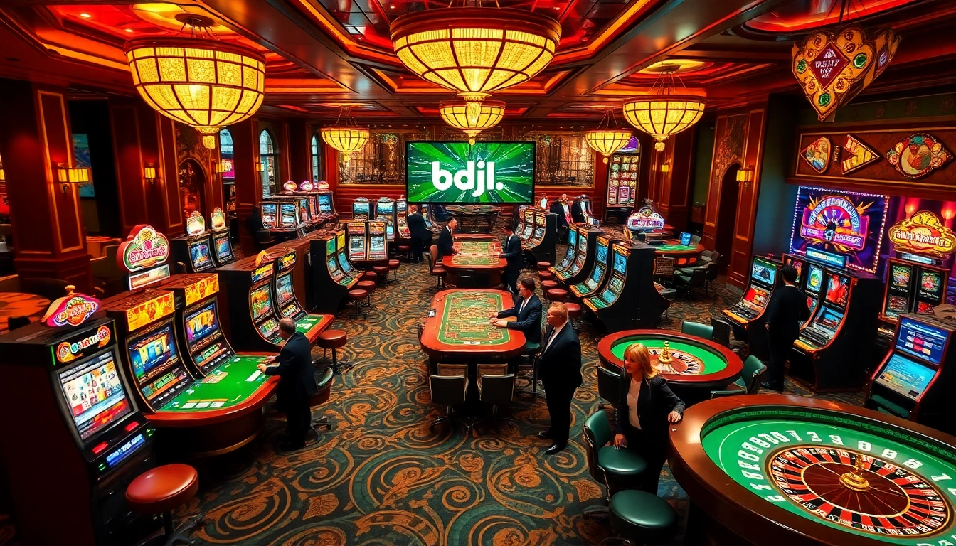 Experience excitement at https://www.bdjl.win/ with a vibrant casino scene featuring thrilling table games and slot machines.