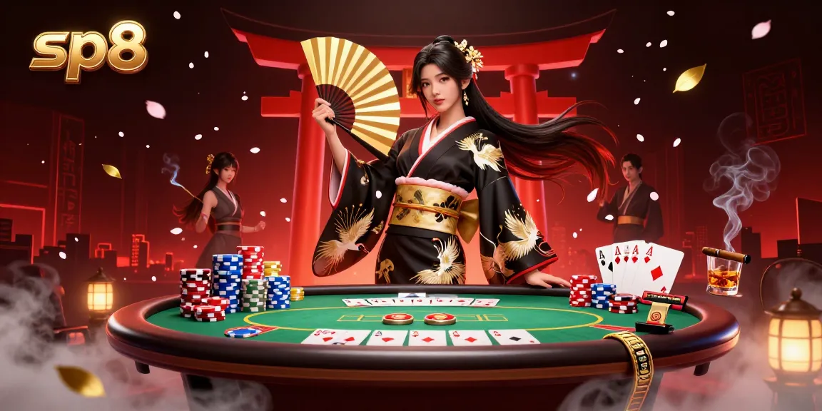 Experience the excitement at sp8 with dynamic poker action and vibrant game elements illuminating the scene.