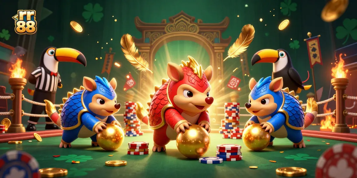 Experience thrilling rr 88 action as pangolins compete amidst casino chaos with golden prizes.