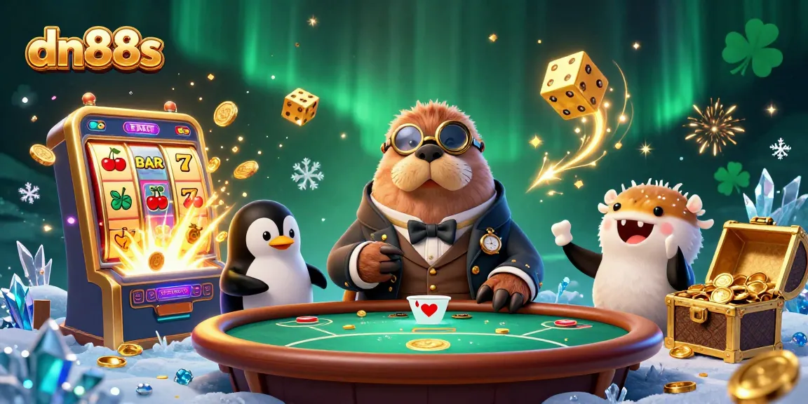 Experience intense gameplay at dn88s with our underwater poker game featuring a walrus and lucky symbols.