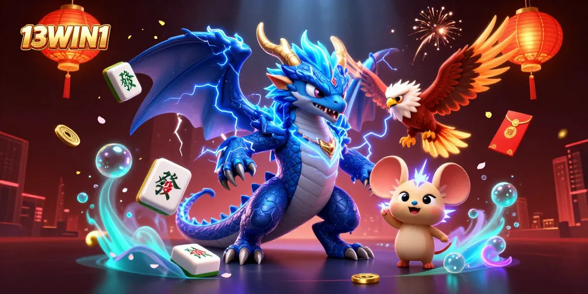 Experience thrilling gameplay at 13WIN1 with vibrant characters and exciting casino elements.