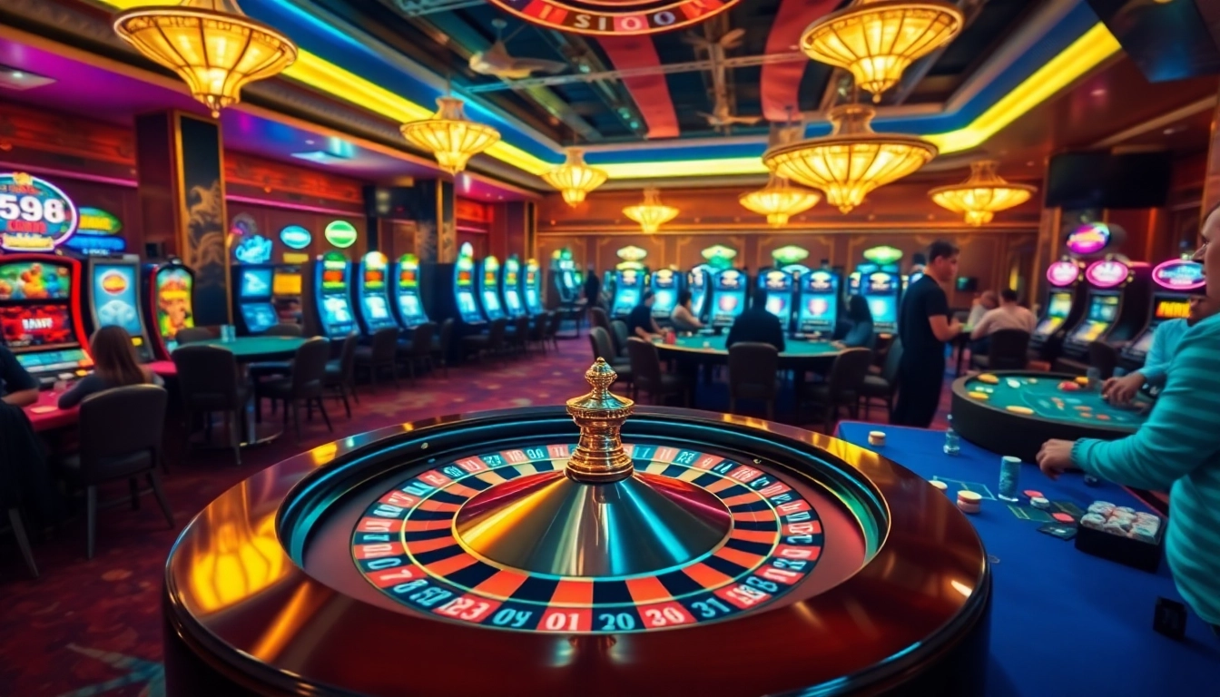 Players enjoying thrilling games at PS99COM's luxurious casino.