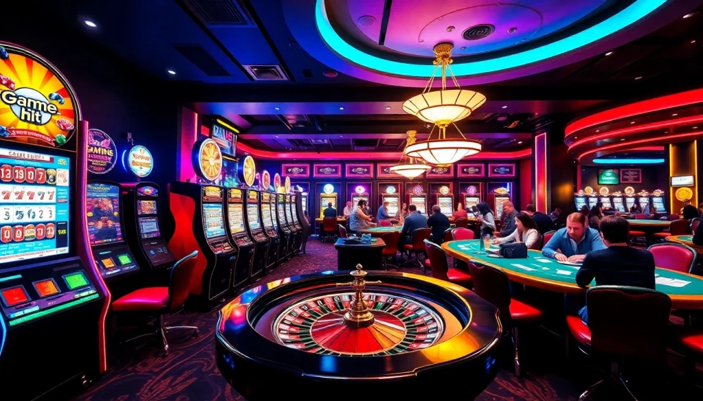 Experience the thrill of game hit club with vibrant casino tables and engaging gameplay elements.