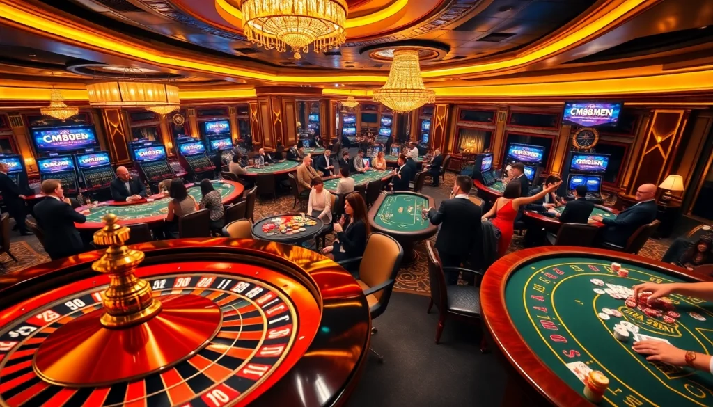 Experience the thrill of winning at cm88.men's dynamic casino tables and vibrant gaming atmosphere.