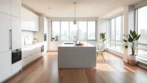 Revitalizing kitchen renovation vancouver with modern design and city view.