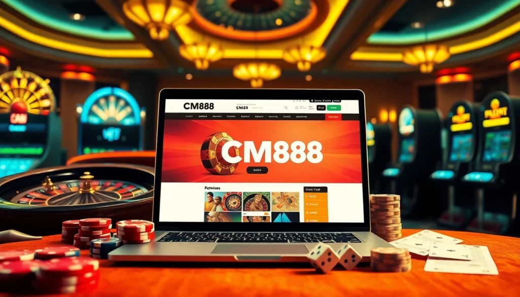 Experience luxury and excitement at CM88 with vibrant casino games and betting action.
