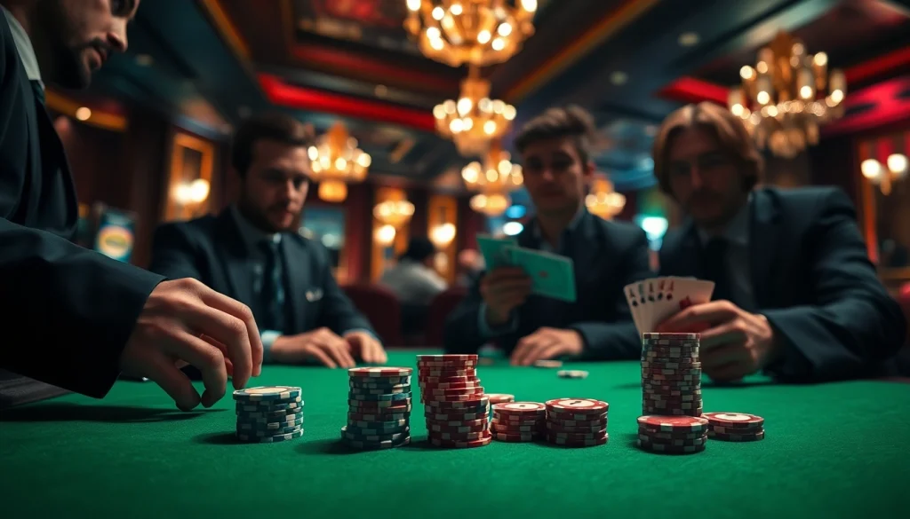 Experience the excitement of the best online casinos Ontario with professional gamblers in action.